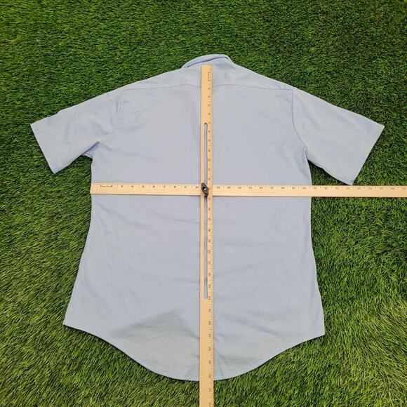 Vintage 80s Sears Disco Button Shirt M/L 21x30 Polyester - Picture 3 of 12